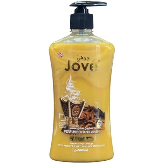 Jove HAND WASH OUD 500ML | LUXURIOUS & MOISTURIZING HAND CLEANSER | INFUSED WITH RICH OUD FRAGRANCE | SOFT & HYDRATED HANDS | PH BALANCED & PARABEN-FREE | LONG-LASTING ORIENTAL SCENT - Image 1